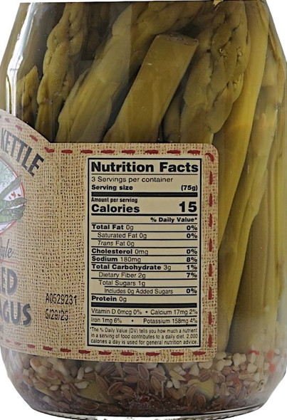 Our Dutch Kettle Amish Home Style Pickled Asparagus are low in calories and sodium but high in vitamins, antioxidants and taste!