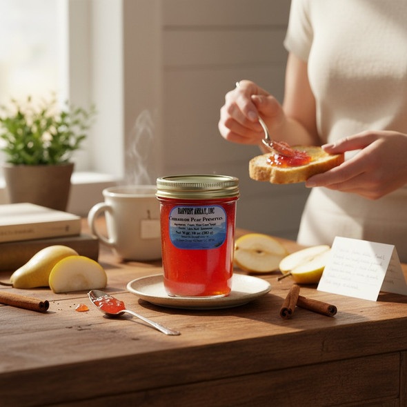 Harvest Array's Cinnamon Pear Preserves are like a hug in a jar! Made in the Blue Ridge Mountains of NC.
