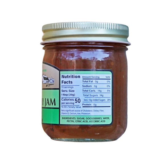 Nutrition Facts of Yoder's Homestyle Gooseberry Jam