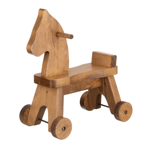 Harvest Amish Made Wooden Toy Riding Horse