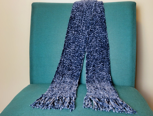 Velvety Winter Scarves available only in red or purple. Order today at Harvest Array.