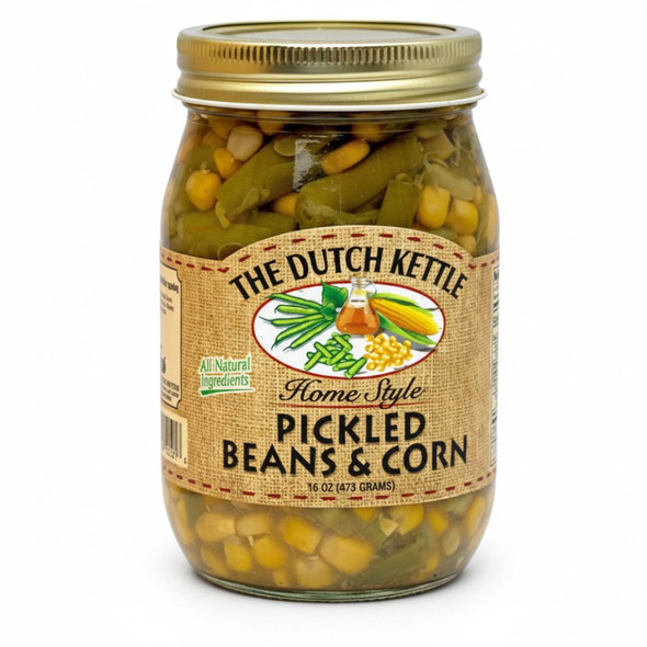 Dutch Kettle Amish Home Style Pickled Beans and Corn
