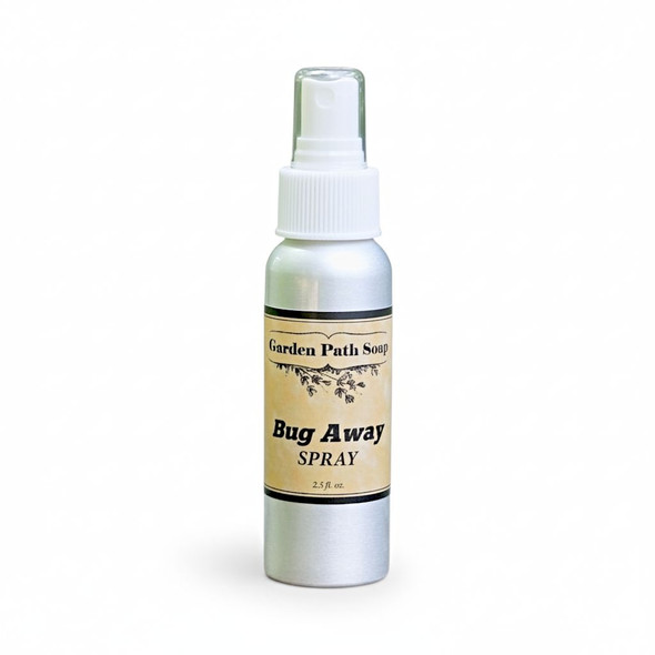 Keep our 2.5 oz. spray bottle of Bug Away insect repellant in your purse or car. You never know when you will need it. Made in the USA.