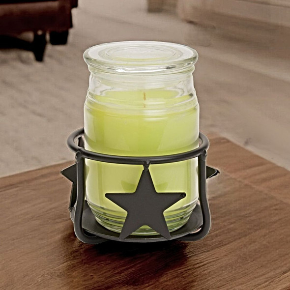 Add some rustic country charm to your home with this Metal Star Jar Candle Holder. Available today at harvestarray.com.
