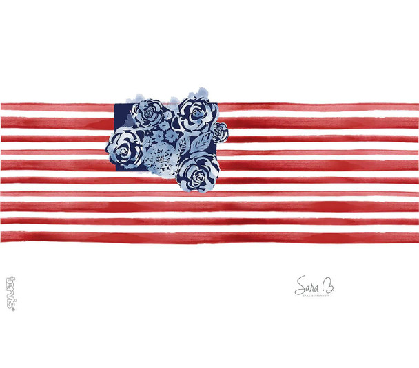 Home Sweet Home Flag Label for the 16oz. Tervis Tumblers with Lids 