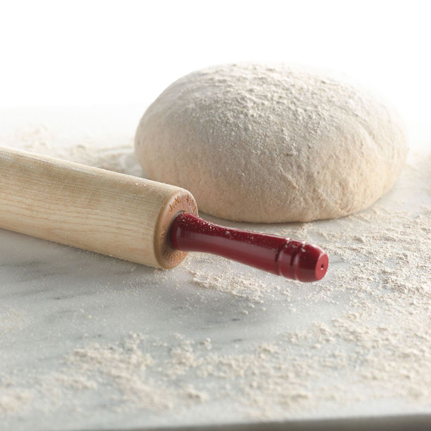 Red Handled Mini Home Baker's Rolling Pin used in baking