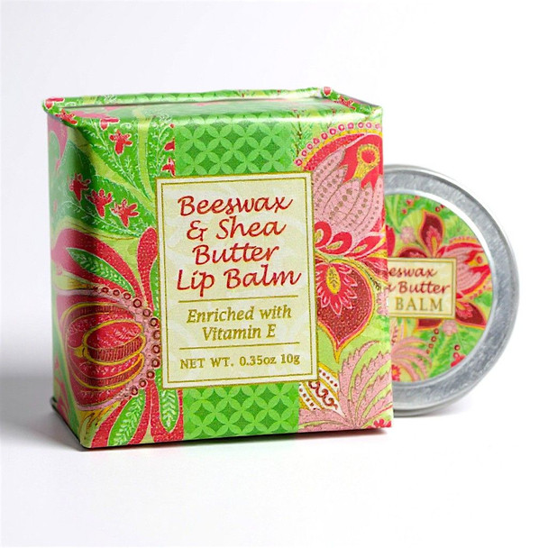 Lip Balm box and tin in Passion Flower print pattern