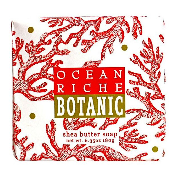 6.35 ounce Bar of Ocean Riche shea butter soap.