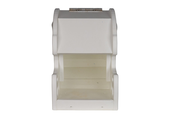 Back View of the White Football Helmet Poly Bird Feeders