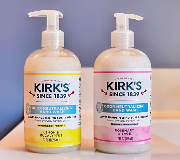 Lemon & Eucalyptus or Rosemary & Sage Kirk's Odor Neutralizing Hand Wash