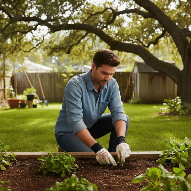 Our Men's Heftee Work Gloves have "Twice the Wear in Every Pair." by Brookeville Gloves for Harvest Array