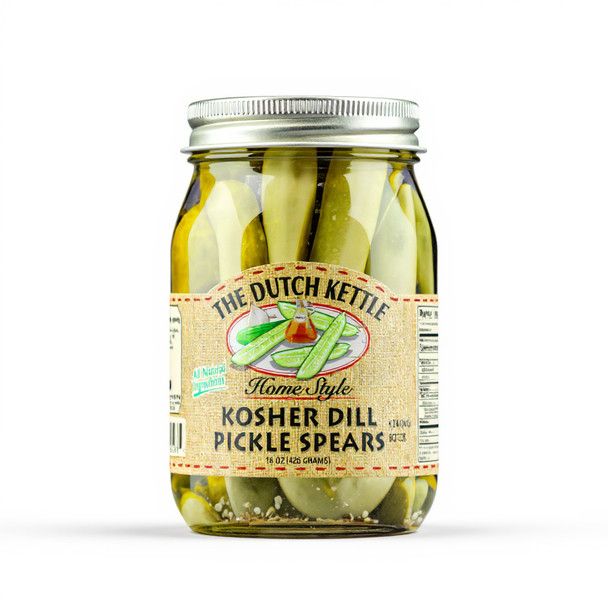 Dutch Kettle Amish Home Style Kosher Dill Pickle Spears