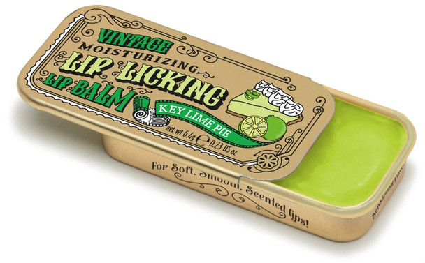 Key Lime Lip Licking Lip Balm in Vintage Slider Tin