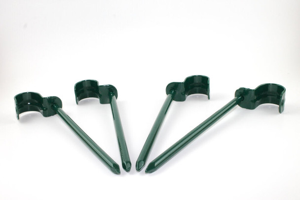 Outdoor LED Lighted Christmas Tree with Green Base and Green and White Tree Lights