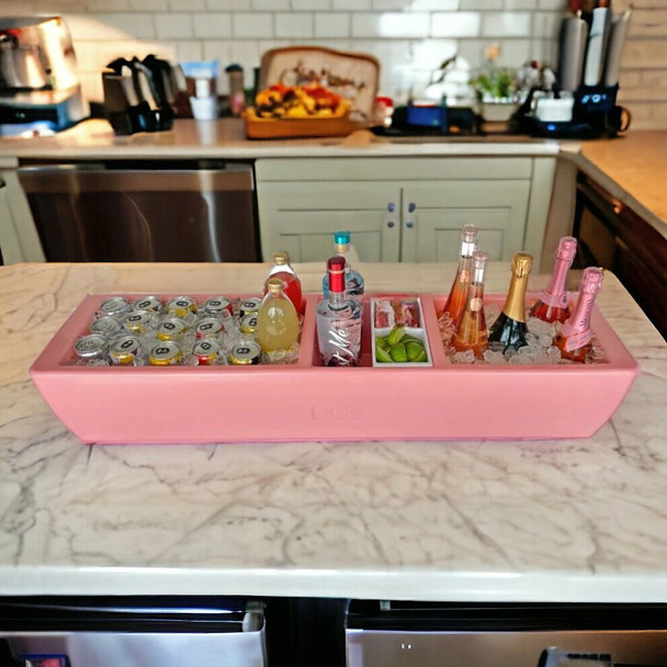 Our Pink Coral REVO Coolers Party Barge Insulated Premium Cooler is perfect for a ladies luncheon!