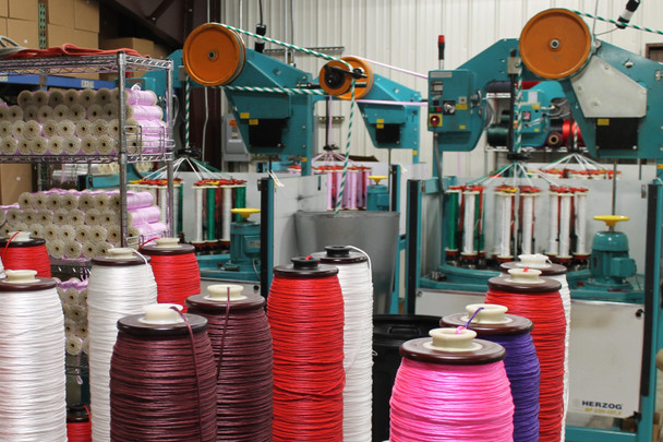 The many colors of yard for the Solid Braided Multifilament Polypropylene Rope 