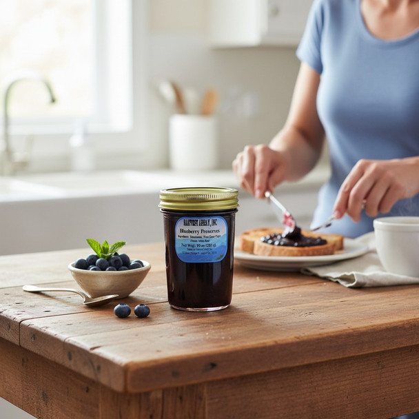 Discover the fresh taste of Blue Ridge Jams Blueberry Preserves, homemade style for Harvest Array. Crafted in North Carolina.