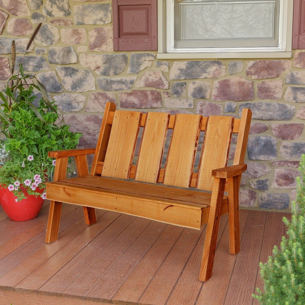 Why drive to Amish country when you can have an Amish Made 48 inch Timberland Garden Bench delivered to your door from harvestarray.com.