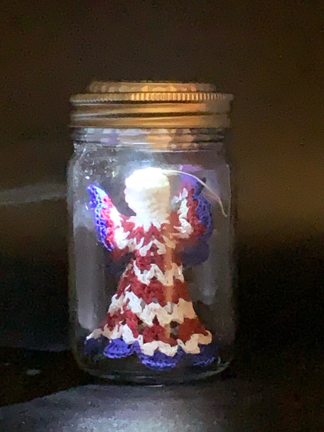 Handmade Solar Angel Lights