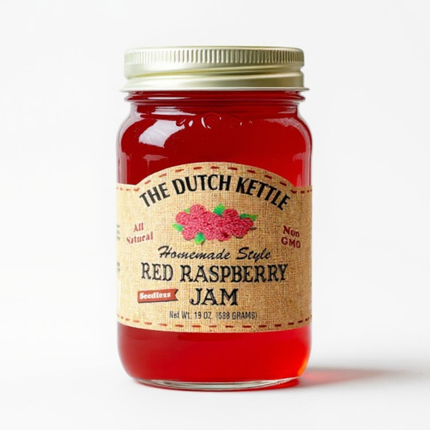 Red Raspberry Dutch Kettle Amish Seedless Homemade Style Jams