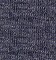 Closeup of heather indigo material of our Women's 50/50 Blend V-Neck T Shirts from Harvest Array.