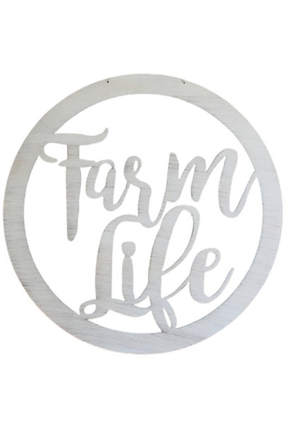 Metal Farm Life Front Door Hanger