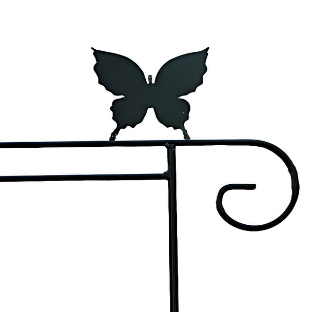 Butterfly - Garden Flag Holders with Decorative Emblem