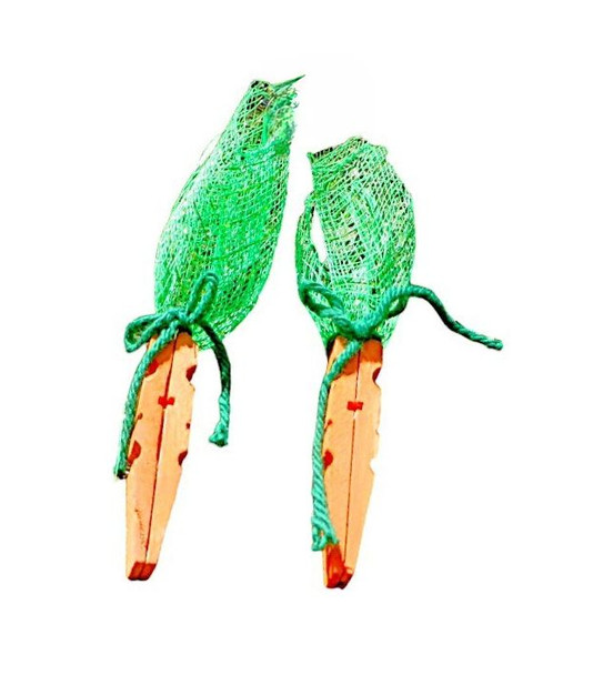 Handcrafted Wooden Carrot Clothes Pin Easter Spring Decoration available at Harvest Array