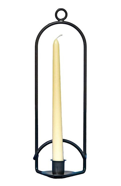 Metal Plate Holder with Candle Holder can hold a large dinner plate or a small dessert plate and a tall or short taper candle.