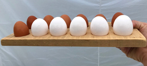 Wooden Countertop Egg Holder from Reclaimed Pallets