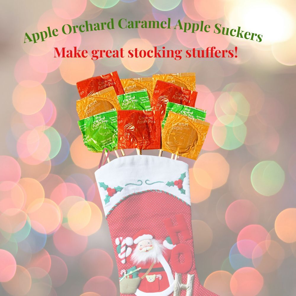ndulge in USA-made caramel apple suckers, perfect for fall treats with a candy apple twist!