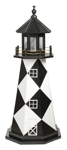 Transform your outdoor space with our Amish-made wooden lighthouses.