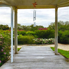 Harvest Array's Little Piper Wind Chimes by Jacob's Musical Chimes are only 12 inches long and can be hung inside or outside.