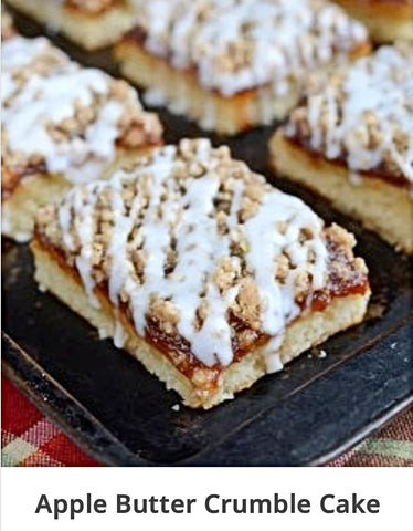 Use our Dutch Kettle Apple Butter to make this comforting cake. Recipe found on Harvest Array.