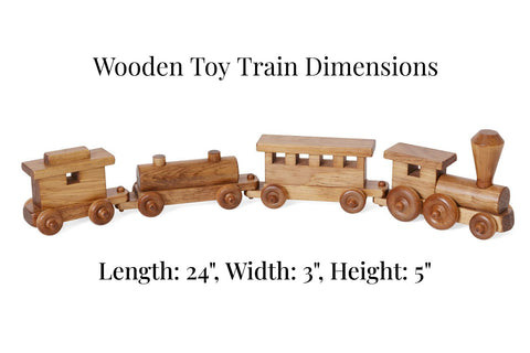 Amish made Wooden Toy Trains make great toys for imaginative play.