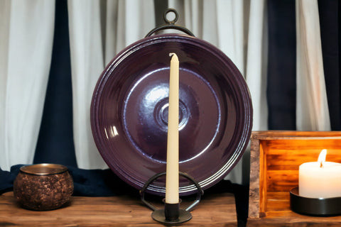 Metal Plate Holder with Candle Holder