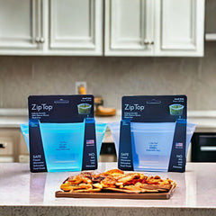 Small Food Storage Zip Top Bag on Harvest Array in 2 colors