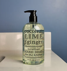 Coconut Lime and Ginger Hand Soap for the Kitchen