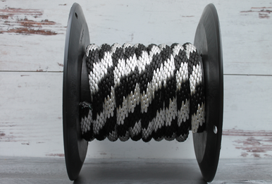 Silver Utility Rope Black & Silver Solid Braided Polypropylene Rope | Heavy Duty Utility ...