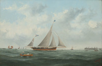 Large 19th Century English Brighton Beach Pier Pleasure Boat by George MEARS