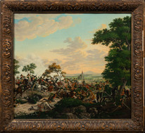 19th Century Franco Prussian War Battle Of Gravelotte 1870 Cavalry Scene HERBO