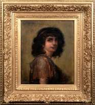 19th Century French Gipsy Girl Portrait Esmeralda Alix Louise ENAULT (1860-1913)