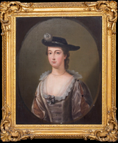 Large 18th Century Portrait Of Lady Mary Ann Ward - Horse Riding HENRY PICKERING