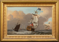 Large 18th Century British Royal Navy Squadron FRANCIS SWAINE (1720-1782)