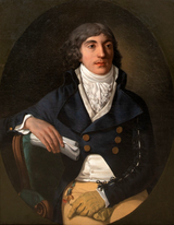 18th Century French Portrait Monsieur Bruix - Henri Pierre DANLOUX (1753-1809)