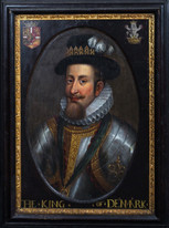 Large 16th Century Portrait King Christian III of Denmark & Norway JOHN DE CRITZ