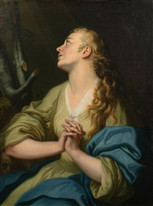 Large 18th Century Italian Old Master Penitent Mary Magdalene POMPEO BATONI