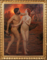 Huge 19th Century The Forge Of Vulcan Venus HERBERT ARNOULD OLIVIER (1861-1952)