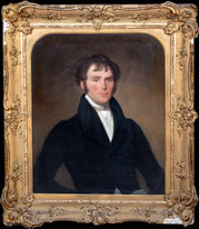 Large 19th century Portrait Robert Greene Hill - Hough Hall Cheshire (1801-1874)