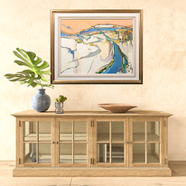 Large 20th Century Contemporary Beach Sand Dune Landscape Cornwall - Daniel Cole